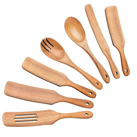 7Pcs Wooden Spoons for Kitchen Heat Resistant Utensil for Nonstick Cookware Salad Mixing Serving
7Pcs Wooden Spoons for Kitchen Heat Resistant Utensil for Nonstick Cookware Salad Mixing Serving
