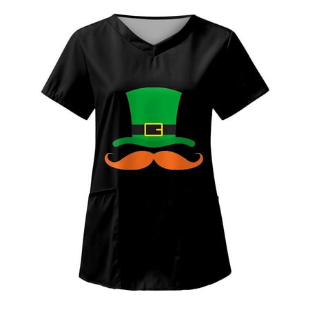 TAIAOJING Women s Scrub Top Blouse For Casual Summer Tops Three Quarter Sleeve Round Neck Tee T Shirt St Patricks Day Printed Loose Side Split Tunic Blouse
TAIAOJING Women s Scrub Top Blouse For Casual Summer Tops Three Quarter Sleeve Round Neck Tee T Shirt St Patricks Day Printed Loose Side Split Tunic Blouse