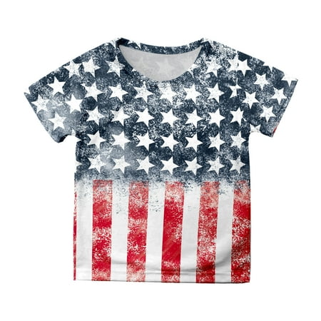 Shirt for Girls 6 Shirts for Teen Short Sleeve Independence Day Prints T Shirt Child Tops Clothes for Girls 10-12 A-Light Blue 150
Shirt for Girls 6 Shirts for Teen Short Sleeve Independence Day Prints T Shirt Child Tops Clothes for Girls 10-12 A-Light Blue 150
