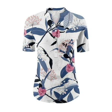 Alrise Women s Short Sleeve Button Up Shirt Tops Summer Floral Women s Business Casual Shirts White 3XL
Alrise Women s Short Sleeve Button Up Shirt Tops Summer Floral Women s Business Casual Shirts White 3XL