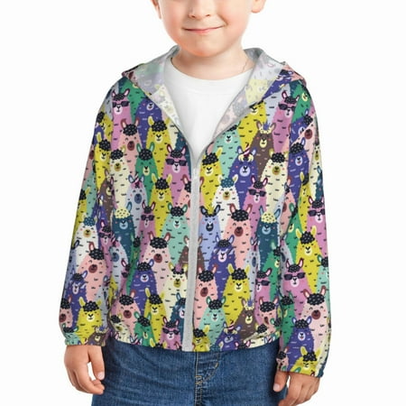 Gaeub Llamas Colorful Print Athletic Sun Protection Hoodie for Kids Long Sleeve Outdoor UV Shirt Running Fishing Top for Boys Girls-18 Months
Gaeub Llamas Colorful Print Athletic Sun Protection Hoodie for Kids Long Sleeve Outdoor UV Shirt Running Fishing Top for Boys Girls-18 Months