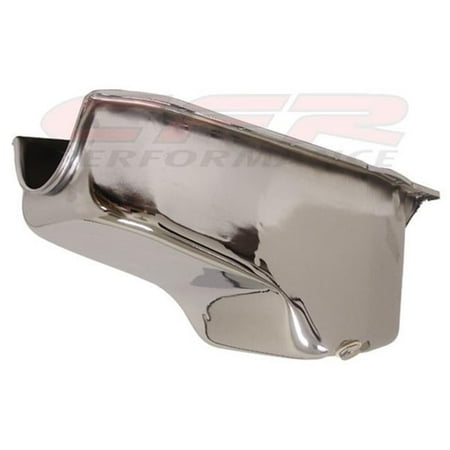 CFR HZ-7466-C 1986-95 Chevy & GM 262 4.3L V6 Pickup Oil Pan - Chrome