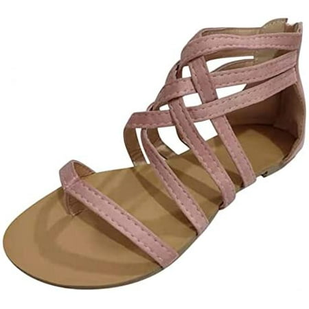 Women s Summer Casual Strappy Sandals Dressy low heel Open Toe Gladiator Flat Sandals Back Zipper Thong Shoes
Women s Summer Casual Strappy Sandals Dressy low heel Open Toe Gladiator Flat Sandals Back Zipper Thong Shoes