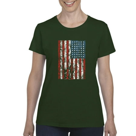 USA Flag Vintage Women's Short Sleeve T-Shirt