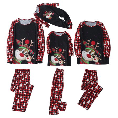 Christmas Family Pajama Matching Reindeer PJs Plaid Pants Xmas Sleepwear Clothes
Christmas Family Pajama Matching Reindeer PJs Plaid Pants Xmas Sleepwear Clothes