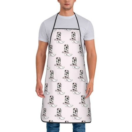 Aprons for Men Women - Modern Cartoon Cow Print Boots Cooking Kitchen Apron Chef Apron Waterproof Apron for Painting Pottery Baking BBQ Gardening Salon Gift For women Men
Aprons for Men Women - Modern Cartoon Cow Print Boots Cooking Kitchen Apron Chef Apron Waterproof Apron for Painting Pottery Baking BBQ Gardening Salon Gift For women Men
