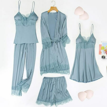 Simplmasygenix Pajamas For Women Clearance Summer Winter Plus Size Women s Sleepwear Long Pants+Tops Pajamas Five Piece Set Home
Simplmasygenix Pajamas For Women Clearance Summer Winter Plus Size Women s Sleepwear Long Pants+Tops Pajamas Five Piece Set Home