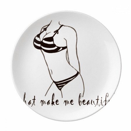 Bikini Beauty Illustration Black Pattern Plate Decorative Porcelain Salver Tableware Dinner Dish
Bikini Beauty Illustration Black Pattern Plate Decorative Porcelain Salver Tableware Dinner Dish