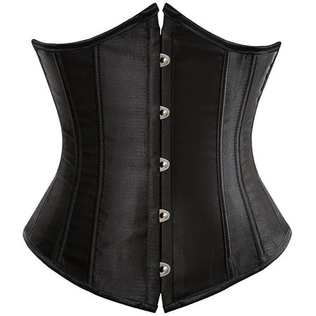 QWZNDZGR Women s 9427 Lace Up Boned Underbust Waist Trainer Corset