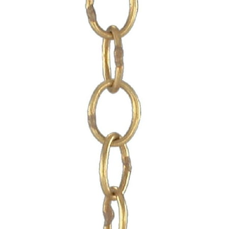 B&P Lamp® Antique Finish Brass Light Duty Oval Shape Chain Ft.