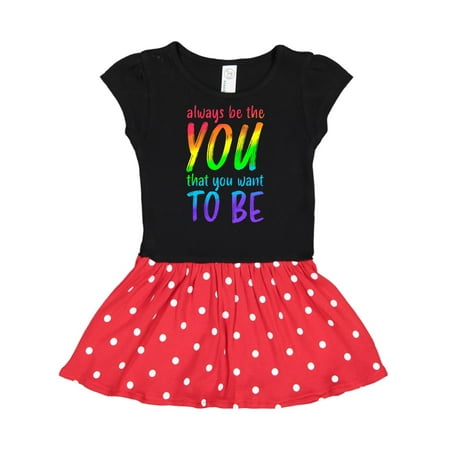 Inktastic Always Be the You That You Want to Be- rainbow colors Gift Toddler Girl Dress
Inktastic Always Be the You That You Want to Be- rainbow colors Gift Toddler Girl Dress
