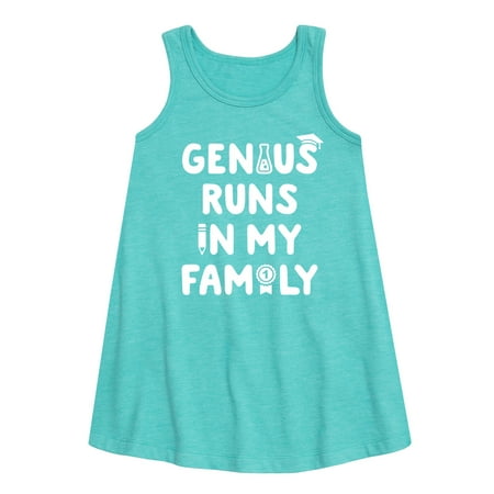 Instant Message - Genius Runs In My Family - Toddler & Youth Girls A-line Dress
Instant Message - Genius Runs In My Family - Toddler & Youth Girls A-line Dress