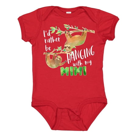 Inktastic Id Rather Be Hanging with My Mimi- Cute Sloths Gift Baby Boy or Baby Girl Bodysuit
Inktastic Id Rather Be Hanging with My Mimi- Cute Sloths Gift Baby Boy or Baby Girl Bodysuit
