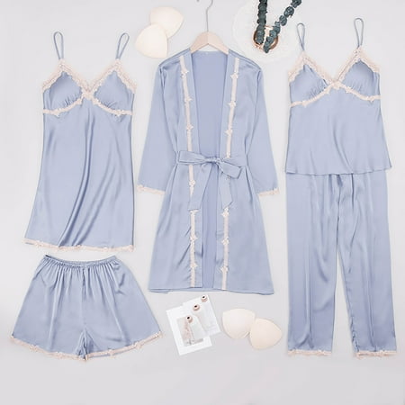 Aueoe Bath Robes Female Sleep Shirts For Women Women s Sleepwear Long Pants+Tops Pajamas Five Piece Set Home Clearance
Aueoe Bath Robes Female Sleep Shirts For Women Women s Sleepwear Long Pants+Tops Pajamas Five Piece Set Home Clearance