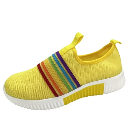 HGWXX7 Stylish Shoes Womens Sneakers Shoes Flat Sport Shoes Fashion Slip On Mesh Breathable Sneakers Shoes For Women