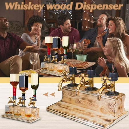 Tool Liquor Whiskey Wood Dispenser Whiskey Wood Dispenser Faucet Shape For P