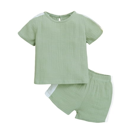 Baby Girls Clothes Baby Essentials Toddler Baby Boys Girls Short Sleeve Solid Tops+Shorts Pajamas Sleepwear Outfits on Clearance
Baby Girls Clothes Baby Essentials Toddler Baby Boys Girls Short Sleeve Solid Tops+Shorts Pajamas Sleepwear Outfits on Clearance