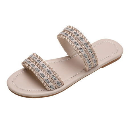 Cathalem Retro Women Beach Slip On Rhinestone Casual Open Toe Non Slip Flat Breathable Slippers Shoes Sandals White 39
Cathalem Retro Women Beach Slip On Rhinestone Casual Open Toe Non Slip Flat Breathable Slippers Shoes Sandals White 39