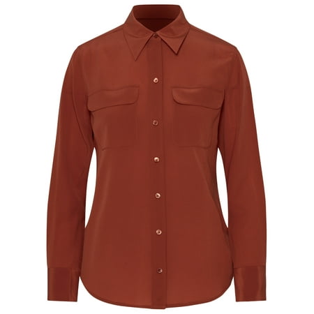 EQUIPMENT Woman Camicia In Seta Mattone