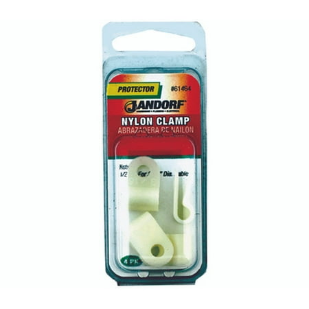 3PC Jandorf 61464 Clamp Nylon Natural 1/2 By 3/16