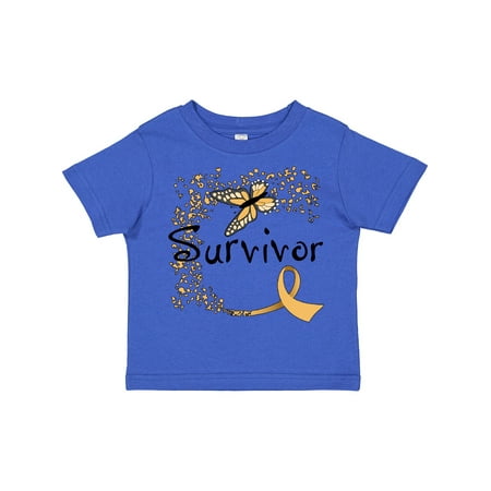 Inktastic Childhood Cancer Survivor- Butterfly Ribbon Gift Toddler Boy or Toddler Girl T-Shirt
Inktastic Childhood Cancer Survivor- Butterfly Ribbon Gift Toddler Boy or Toddler Girl T-Shirt
