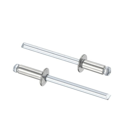 Uxcell 4mm Diameter 10mm Grip Length Silver Tone 304 Stainless Steel Blind Rivets 25 Pack
Uxcell 4mm Diameter 10mm Grip Length Silver Tone 304 Stainless Steel Blind Rivets 25 Pack