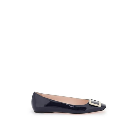 Roger Vivier Patent Leather Trompette Ballerina Flats Women