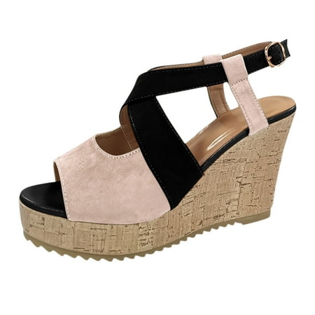 Mackneog Sandals For Women Ladies Solid Wedges Casual Buckle Roman Shoes Platform Sandals Gift on Clearance
Mackneog Sandals For Women Ladies Solid Wedges Casual Buckle Roman Shoes Platform Sandals Gift on Clearance