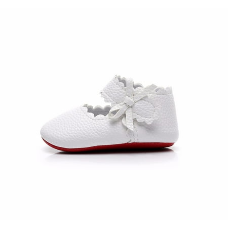 Shoes For Kids Baby Toddler Girls Boys Soft Sole Wave Bowknot Shoes