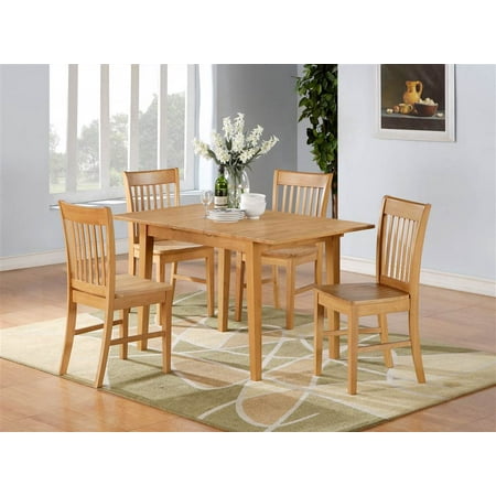 5-Pc Rectangular Dining Table and Chair Set