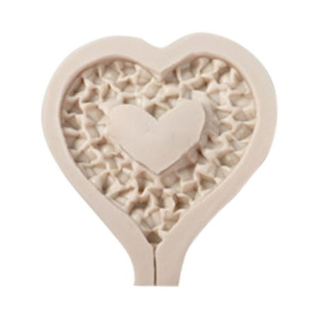 Yoone Silicone Mold Flexible Non-stick Heart-shaped Handmade Cake Candy Lollipop Mold Kitchen Tools