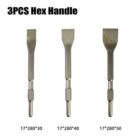 Chisel Bits Set SDS PLUS Handle Hex Handle for Electric Hammer 45# Carbon Steel