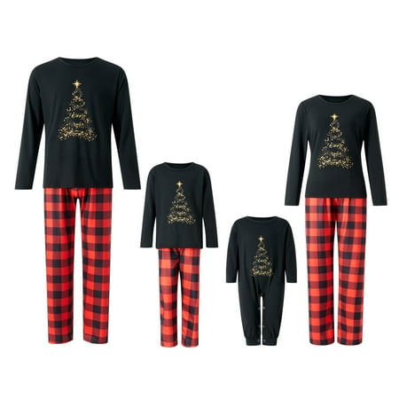 Matching Family Pajamas Sets Christmas PJ s Letter Print Top and Plaid Pants Jammies Sleepwear
Matching Family Pajamas Sets Christmas PJ s Letter Print Top and Plaid Pants Jammies Sleepwear