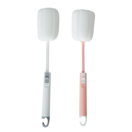 TOYMYTOY 2pcs Retractable Cup Brush Cup Cleaning Brush Sponge Bottle Brush for Daily Use