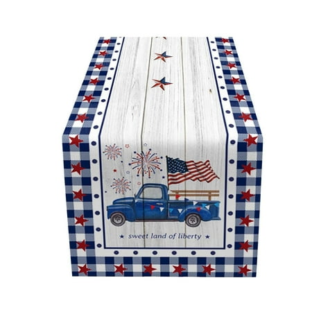 Independence Day Table Flag Patriotic Stripes Wired Edge Ribbon Printing Customized Satin Flag 
Independence Day Table Flag Patriotic Stripes Wired Edge Ribbon Printing Customized Satin Flag