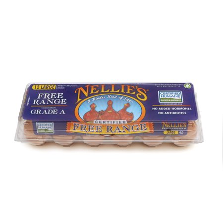 Nellies Nellie's 12 Large Free Range Brown Eggs - Walmart.com