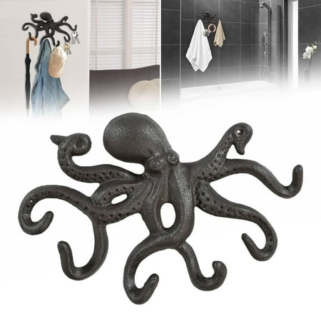 FFUKOV Coat Hook Towel Holder With 6 Hooks Decorative Towel Rack With Screws Key Holder Wall Nautical Wall Hook For Enterway Bathroom Black(Clearance)
FFUKOV Coat Hook Towel Holder With 6 Hooks Decorative Towel Rack With Screws Key Holder Wall Nautical Wall Hook For Enterway Bathroom Black(Clearance)