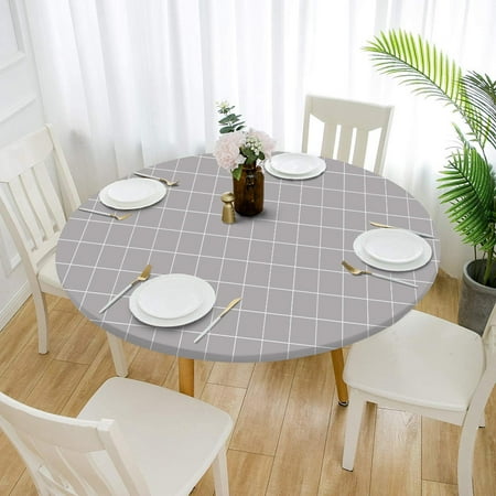 Fitted Table Cloth with Elastic Edged Water Oil Picnic Table Cover Tablecloth Cover Dust for Dining Room Wipe Clean - Gray 80cm
Fitted Table Cloth with Elastic Edged Water Oil Picnic Table Cover Tablecloth Cover Dust for Dining Room Wipe Clean - Gray 80cm
