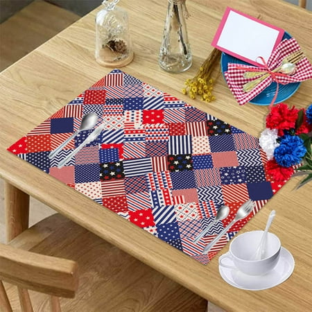 jiyugala independence day placemats patriotic star placemats for dining table 12 x 18 inch home decor memorial day decoration washable table mats 4th of july decor
jiyugala independence day placemats patriotic star placemats for dining table 12 x 18 inch home decor memorial day decoration washable table mats 4th of july decor