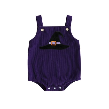 Mubineo Baby Girls Boys Halloween Clothes Pumpkin/Witch Hat/Ghost Pattern Sleeveless Corduroy Straps Jumpsuits
Mubineo Baby Girls Boys Halloween Clothes Pumpkin/Witch Hat/Ghost Pattern Sleeveless Corduroy Straps Jumpsuits