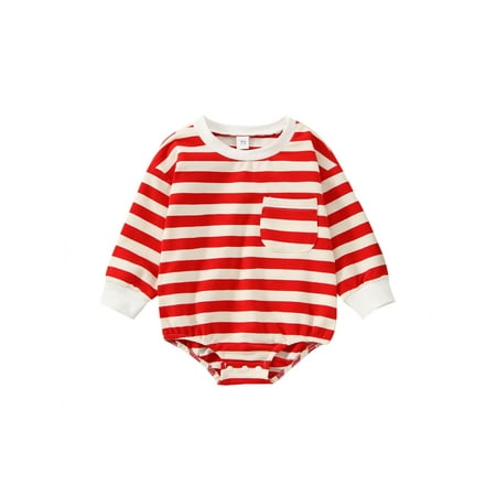 Xingqing 0-24 Months Christmas Toddler Baby Rompers striped Patterns Casual Round Neck Long Sleeve Jumpsuit Red 6-12 Months
Xingqing 0-24 Months Christmas Toddler Baby Rompers striped Patterns Casual Round Neck Long Sleeve Jumpsuit Red 6-12 Months