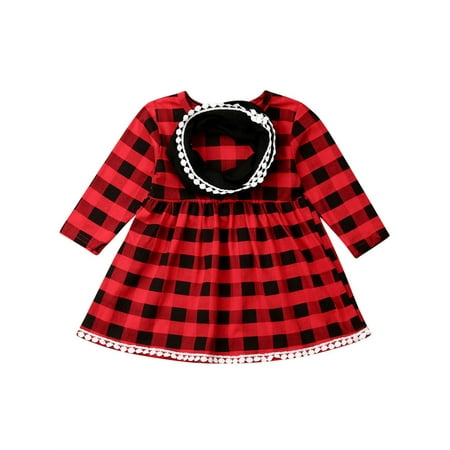 Inevnen Toddler Baby Girls Christmas Buffalo Plaid Dress Fall Winter Xmas Scarf Clothes Set
Inevnen Toddler Baby Girls Christmas Buffalo Plaid Dress Fall Winter Xmas Scarf Clothes Set