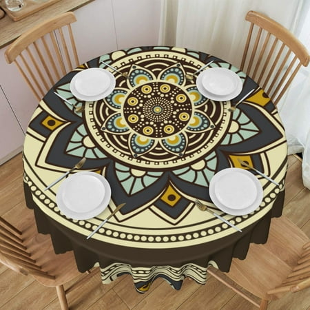 Tablecloth Seamless Oriental Pattern Table Cloth For Circular Tables Waterproof Resistant Picnic Table Covers For Kitchen Dining/Party
Tablecloth Seamless Oriental Pattern Table Cloth For Circular Tables Waterproof Resistant Picnic Table Covers For Kitchen Dining/Party
