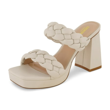 CUSHIONAIRE Women s Aurora Braided Platform Sandal +Memory Foam