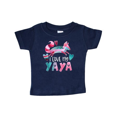 Inktastic I Love My Yaya Pink and Blue Fox with Hearts Gift Baby Boy or Baby Girl T-Shirt
Inktastic I Love My Yaya Pink and Blue Fox with Hearts Gift Baby Boy or Baby Girl T-Shirt