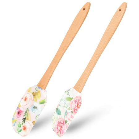 FRCOLOR 2Pcs Silicone Scraper Spatulas Cake Cream Spatulas Wooden Handle Silicone Spatulas Kitchen Scrapers
FRCOLOR 2Pcs Silicone Scraper Spatulas Cake Cream Spatulas Wooden Handle Silicone Spatulas Kitchen Scrapers