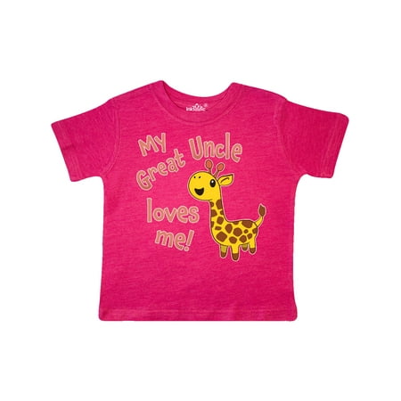 Inktastic My Great Uncle Loves me- cute giraffe Gift Toddler Boy or Toddler Girl T-Shirt
Inktastic My Great Uncle Loves me- cute giraffe Gift Toddler Boy or Toddler Girl T-Shirt