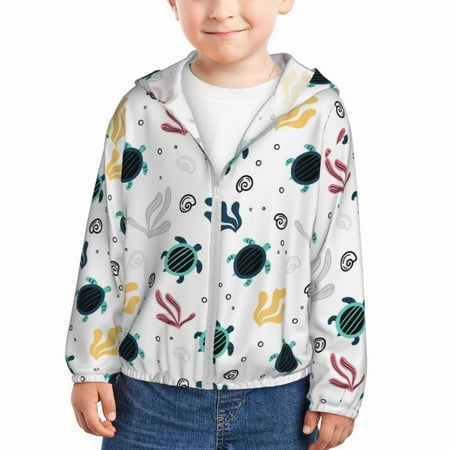 Lukts Turtles And Corals Print Children s Long-Sleeved Sun Protection Clothing Hooded Sweatshirts for Boys and Girls Outdoor Sports-4 Years
Lukts Turtles And Corals Print Children s Long-Sleeved Sun Protection Clothing Hooded Sweatshirts for Boys and Girls Outdoor Sports-4 Years