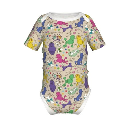 Coaee Colorful Poodle Dog for Soft Baby Short-Sleeve Bodysuit Baby Climbing Clothes Baby Girls Boys Bodysuit Romper-9M
Coaee Colorful Poodle Dog for Soft Baby Short-Sleeve Bodysuit Baby Climbing Clothes Baby Girls Boys Bodysuit Romper-9M