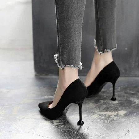 High Heels Women Fine Heel with Black Work Shoes Women Pointed Toe Versatile Pumps Female Gift
High Heels Women Fine Heel with Black Work Shoes Women Pointed Toe Versatile Pumps Female Gift